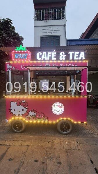 xe điện bán cafe take away