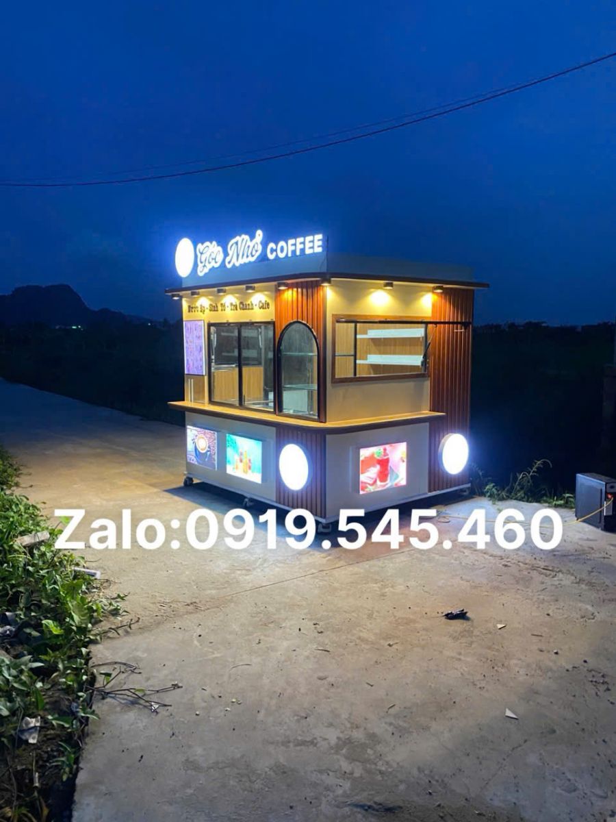 mẫu bán cafe lưu động